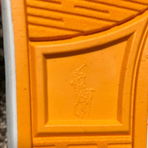 Polo by Ralph Lauren Kids Tan and Orange Sneakers (NWOT) - Picture 7 of 10